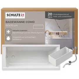 Schulte Como Badewanne Rechteck 150x70 cm Sanitäracryl