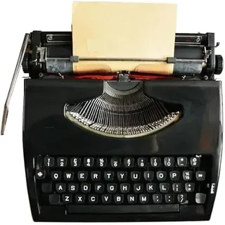 LBLFEBD Traditionelle tragbare manuelle Schreibmaschine, Vintage, Klassische Retro-alte Schreibmaschine für Schriftsteller, nostalgische, langlebige Schreibmaschine, Klassische Textverarbeitung