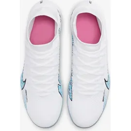 Nike Mercurial Superfly 9 Club FG/MG Herren Weiß/baltischblau-rosa Explosion 44,5