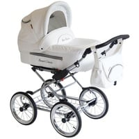 Tanario Retro Kinderwagen: Klassisches Design & Moderne Funktionen Pure Snow SCL-1 2in1 ohne Babyschale