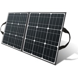 Solarpanel Faltbar 100W Solar Powerbanks 18V Monokristalline Solarmodule Balkonkraftwerk Camping Powerstation Solarzelle Mobile Solaranlage Solarpanel Flexibel für Vorzelt Wohnwagen Wohnmobil Solar