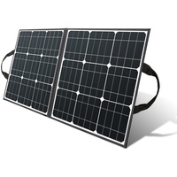 Solarpanel Faltbar 100W Solar Powerbanks 18V Monokristalline Solarmodule Balkonkraftwerk Camping Powerstation Solarzelle Mobile Solaranlage Solarpanel Flexibel für Vorzelt Wohnwagen Wohnmobil Solar