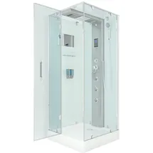 AcquaVapore Duschkabine Komplettdusche Fertigdusche Dusche 100x100 cm mit 2k Scheiben Versiegelung