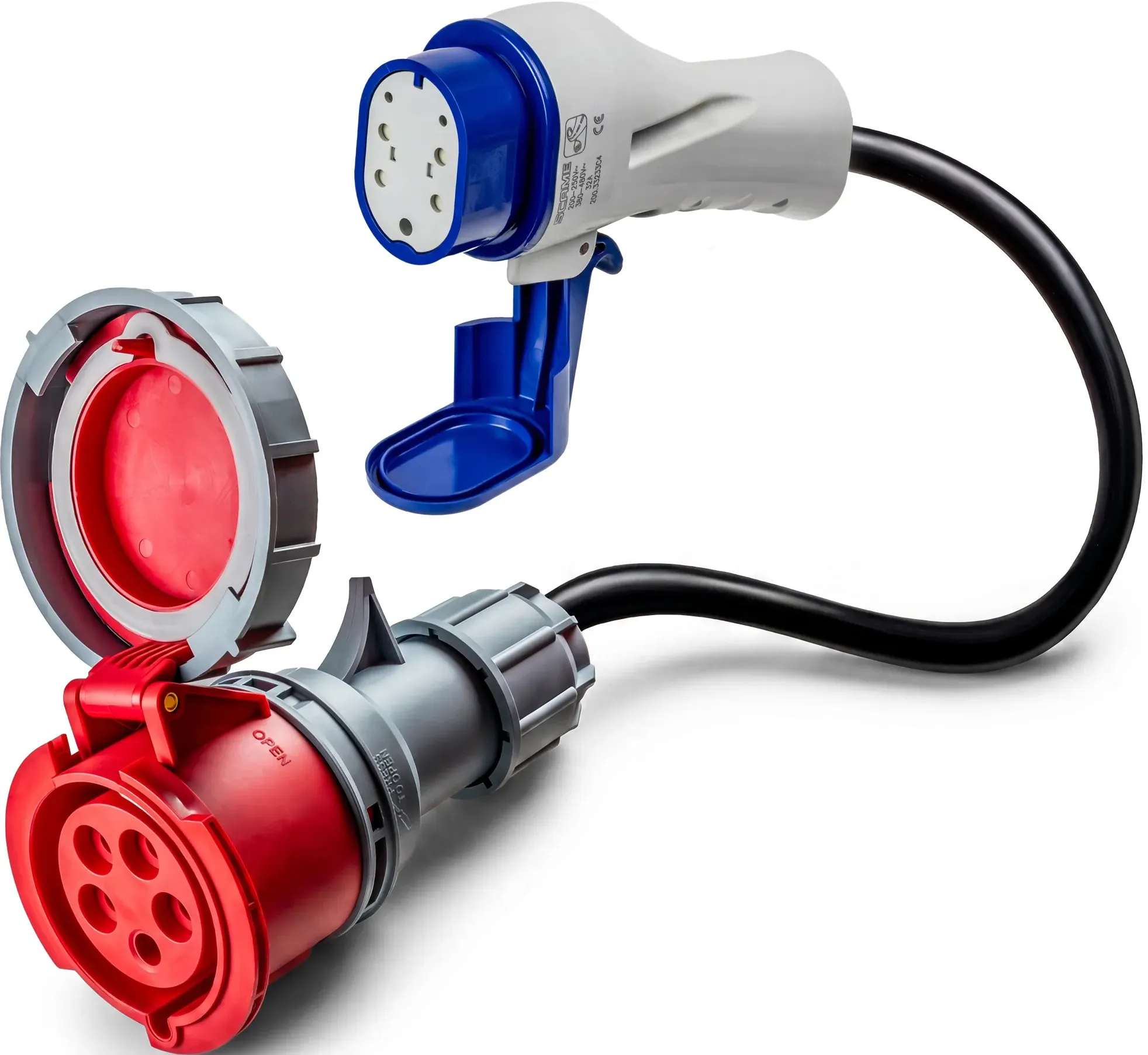 Voldt® 32A 5-polig auf Typ 3 Adapter |
