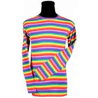 Thetru Herren Ringelshirt langarm bunt – alltagstauglich (L)