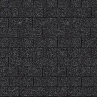 Karibu Dachschindeln Rechteck 3 m2 Schwarz