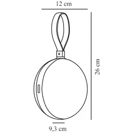 Nordlux Bring LED Akkuleuchte Kunststoff Ø 12 cm 1 Stk. schwarz
