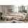 ed exciting design Mid.you Ecksofa Creme 3-Sitzer, L-Form mit 3 Nierenkissen