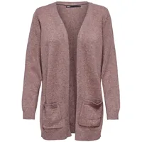 Only Damen Strickjacke ONLLESLY Open Cardigan Noos Gerippt, Farben:Rosa, Größe:L