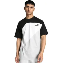 Puma PUMA Power Colorblock Tee, Unisex-Erwachsene T-Stück, PUMA Black,