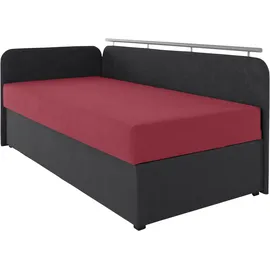 MAINTAL Polsterliege MAINTAL "Diana", rot (rot, schwarz), B:93cm, Komplettbetten