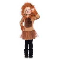 LEG AVENUE C48209 - Cuddly Lion Kinderkostüm Set, Größe XS, braun