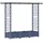 vidaXL Hochbeet mit Rankgitter und Dach 164 x 40 x 123 cm Grau