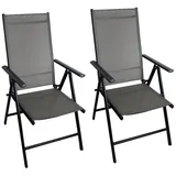 Chillroi Gartensessel Klappsessel 56 x 65 x 108 cm grau 2 St.