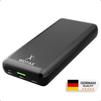 Woyax 25000mAh PowerBank 130W mit 3 Ports externer Akku,
