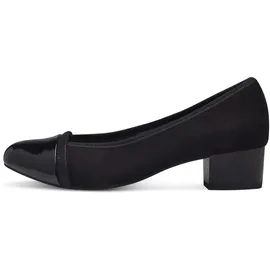 Jana Pumps Kleiner Absatz Vegan, Schwarz 39 EU