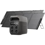 ECOFLOW DELTA 3 Tragbare Powerstation mit 2 × 220 W Solarpanel, 1 024 Wh Solargenerator, Balkonkraftwerk, Schnelllade-Netzteil für Camping, Wohnmobile, netzunabhängiges Wohnen und Backup-Leistung