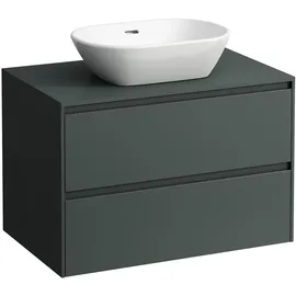 Laufen Lani Schubladenelement, 1 Ausschnitt mittig, 785x495x525mm, H4043111122661, Farbe: Verkehrsgrau