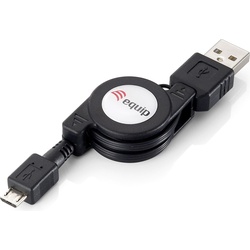 equip USB Kabel Aufrollbar (1 m, USB 2.0), USB Kabel