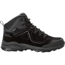 Wanderstiefel JACK WOLFSKIN "SUNSET HIKE TEXAPORE MID M", Gr. UK 10 - EU 44,5, Normalschaft, schwarz, Obermaterial: Synthetik / Obermaterial 2: Textile / Lining: Texapore Core / Sole: / EVA, Schuhe