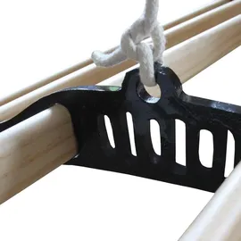 MonsterShop Deckentrockner 1,8 m schwarz