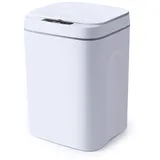 Begoniape Sensor Mülleimer 16L, Weiß Automatik Abfallbehälter Trash Can Automatic Stumme Motion Papierkorb Touchless Smart Home Büro Küchemülleimer