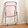 [en.casa] Klappstuhl Pornainen 6er Set Rosa, transparent