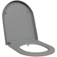 VidaXL Toilettensitz Quick Release Absenkautomatik Duroplast Grau