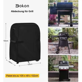 Dokon Grill Abdeckung 420D Oxford Gewebe Anti-UV