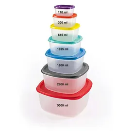 GOURMETmaxx Frischhaltedose mehrfarbig 24,40 x 25,00 x 25,00 cm 1,025 l 28-teiliges Set