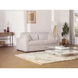 vente-unique Schlafsofa mit Matratze 4-Sitzer - Liegefläche 160 cm - Matratze 16 cm - Cord - beige - MONDOVI