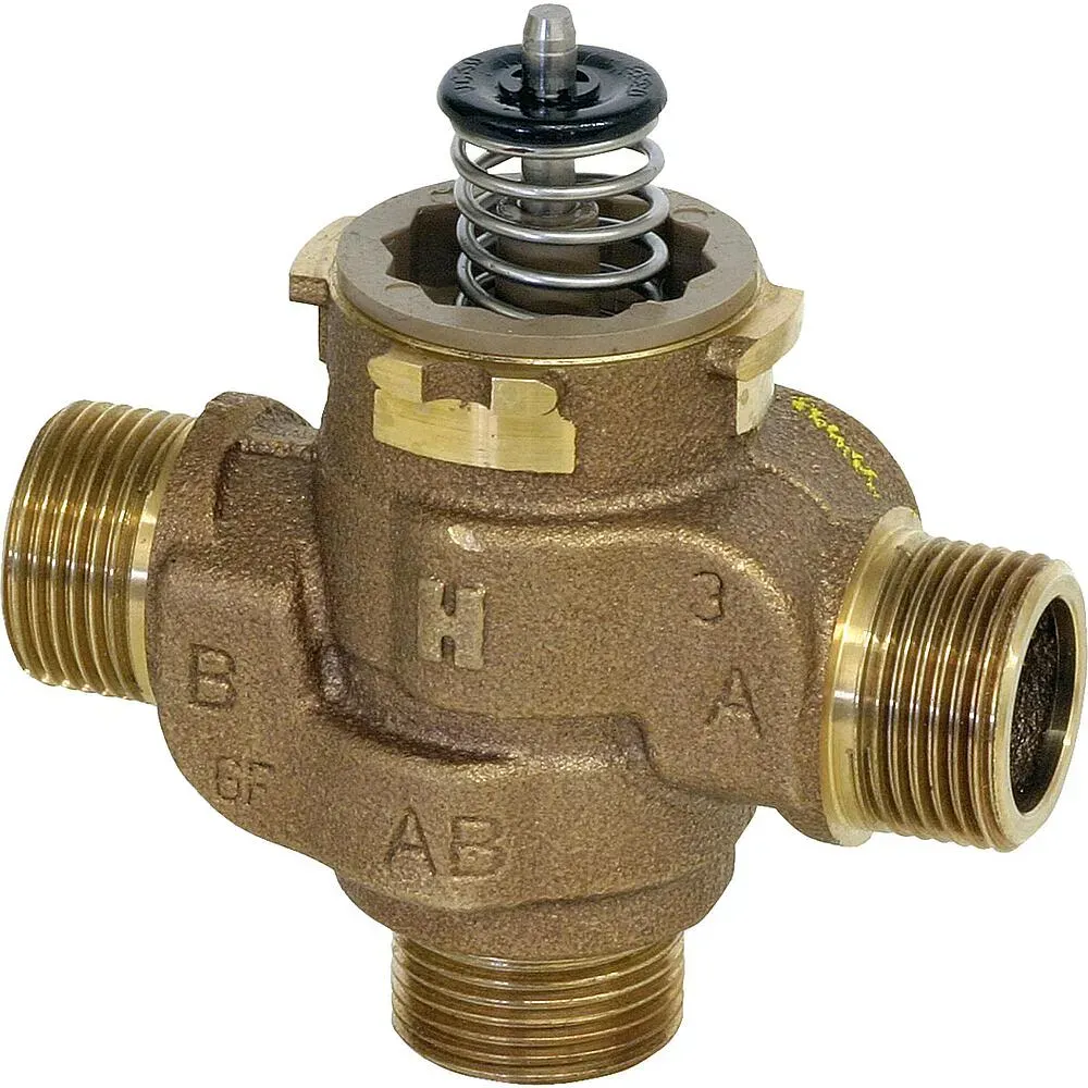 3-Wege-Umschaltventil Honeywell VCZMQ6000, DN 25 (1'') AG mit Kvs 7,7 ohne Stellantrieb