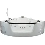 Home Deluxe Laguna L kompakt Whirlpoolbadewanne 140 x 140 cm (Laguna L weiß - komp)