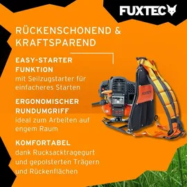 FUXTEC FX-MS152T rückentragbare Benzin Motorsense Multitool 2in1 Freischneider - FUXTEC