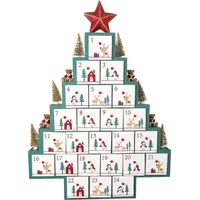 Greengate Weihnachtskalender XMAS TREE Holz 24 Fächer 62x44 cm