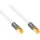 Alcasa Antennenkabel M2082 F-Stecker 1,5 m Weiß