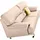 TRENDMANUFAKTUR 3-Sitzer "Cecilia, in italienischem Design, bequem", beige, B:200cm H:87cm T:90cm, Microfaser PRIMABELLE (100% Polyester);NaturLEDER (echtes Rindsleder) in Sitz und Rücken.
