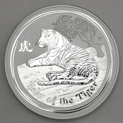Silbermünze 1kg Tiger 2010 Lunar II ? Year of the Tiger (Australien)