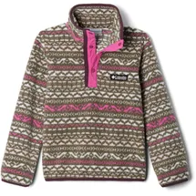 Columbia Helvetia II Printed Half Snap Fleece Pull Over, Pink Ice Madras, XS EU