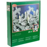 Best Season Baumkerzen Lichterkette LED 12 m Grün/Weiß