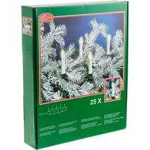 Best Season Baumkerzen Lichterkette LED 12 m Grün/Weiß