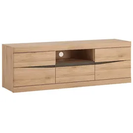 Lomadox SANFORD-129 Lowboard 150/50/40 cm Braun Metall/PVC/MDF/Spanplatte