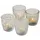 Spetebo Teelichthalter 4er Set Glas Transparent