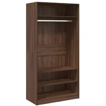 vidaXL Kleiderschrank 100x50x200 cm Braun Eiche-Optik