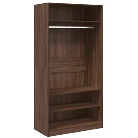 vidaXL Kleiderschrank 100x50x200 cm Braun Eiche-Optik