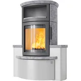 Kaminofen Hark 44-5.34 GT ECOplus RUA 5 kW - Specksteinverkleidung - Korpus: titan