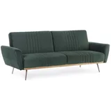 BIZZOTTO Schlafsofa Johnny in Samt-Optik, modernes Design, grün, bequeme Polsterung, für 2-3 Personen