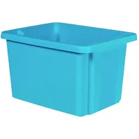 Curver 225501 Drehstapelbehälter ESSENTIALS Drehstapelbox 26L, blau stapelbar Blau