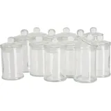 VBS XXL 12er-Pack Aufbewahrungsgläser Füllmenge 120ml 11x6cm - Transparent