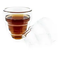 Mulex Gläser-Set Dopplewandglas Hitzebeständig für Säfte, Tee, Kaffee -